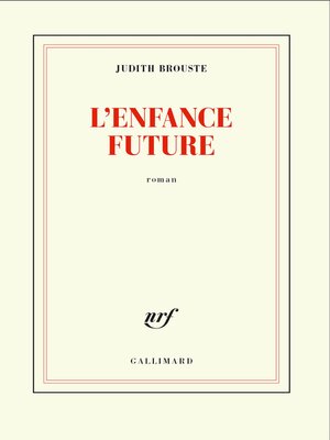 cover image of L'enfance future